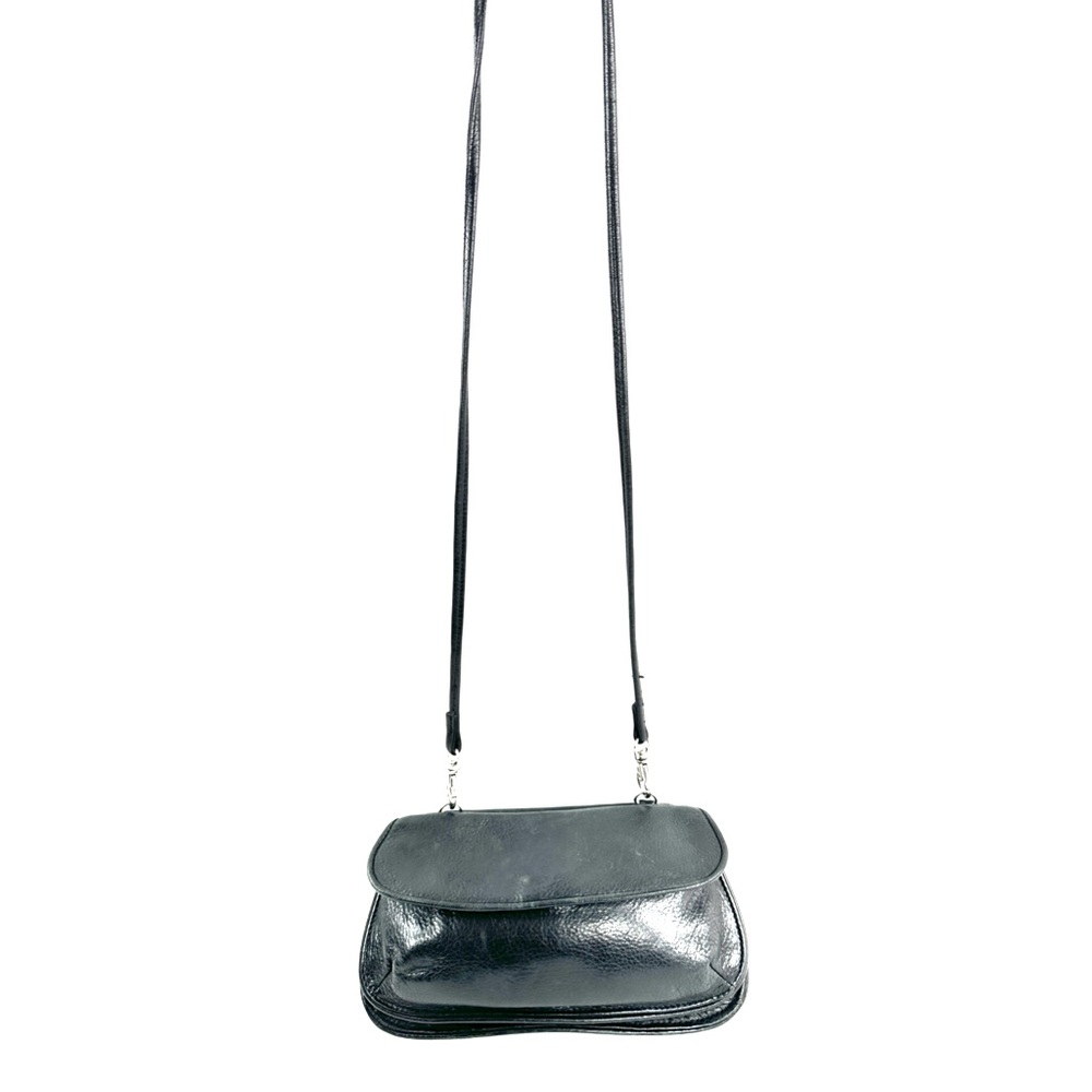 Osgoode Marley Black Leather Mini Crossbody Bag Wallet Clutch